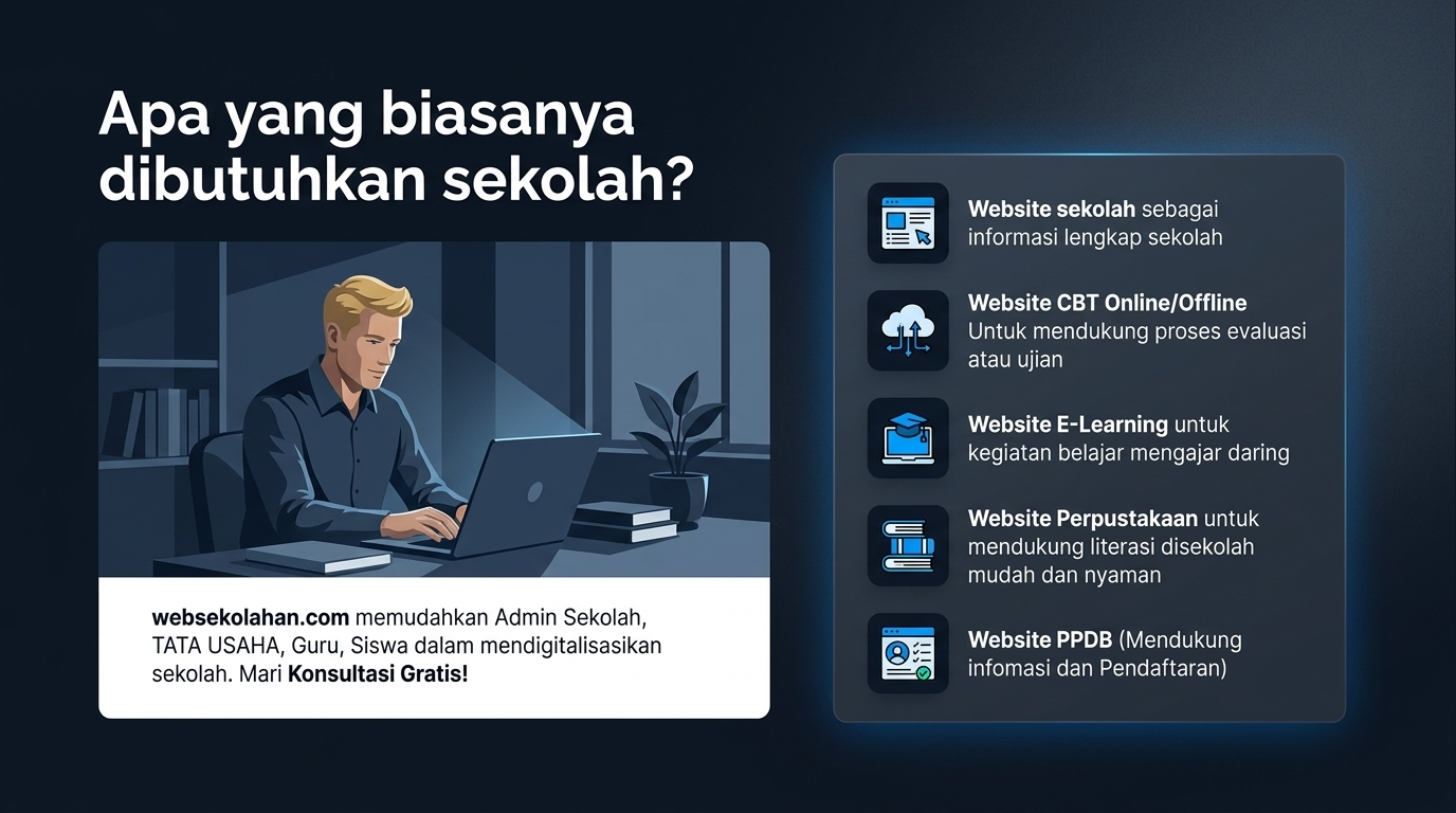 Fitur Lengkap Web Sekolahan