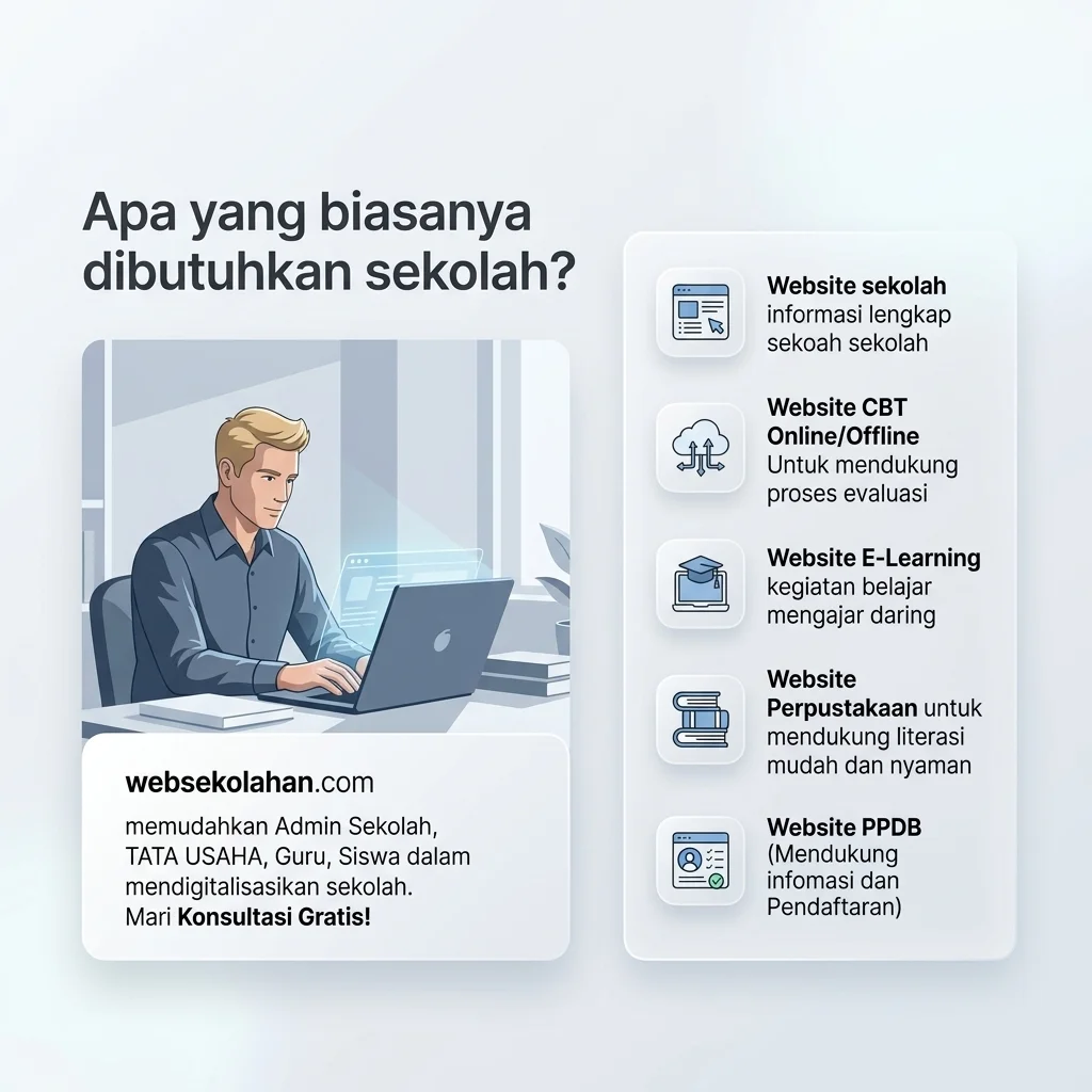 Fitur Lengkap Web Sekolahan