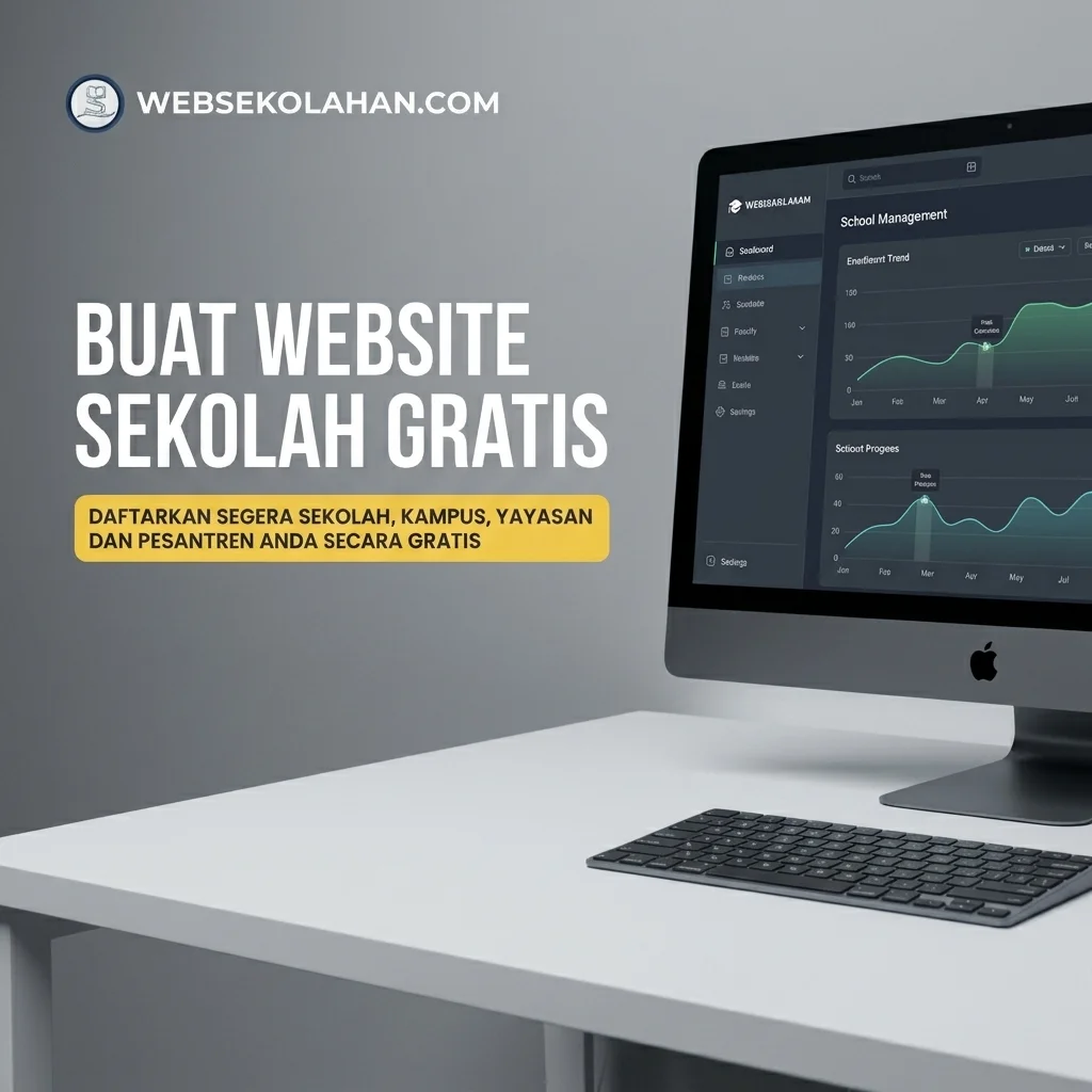 Ilustrasi Platform Website Sekolah Modern websekolahan.com
